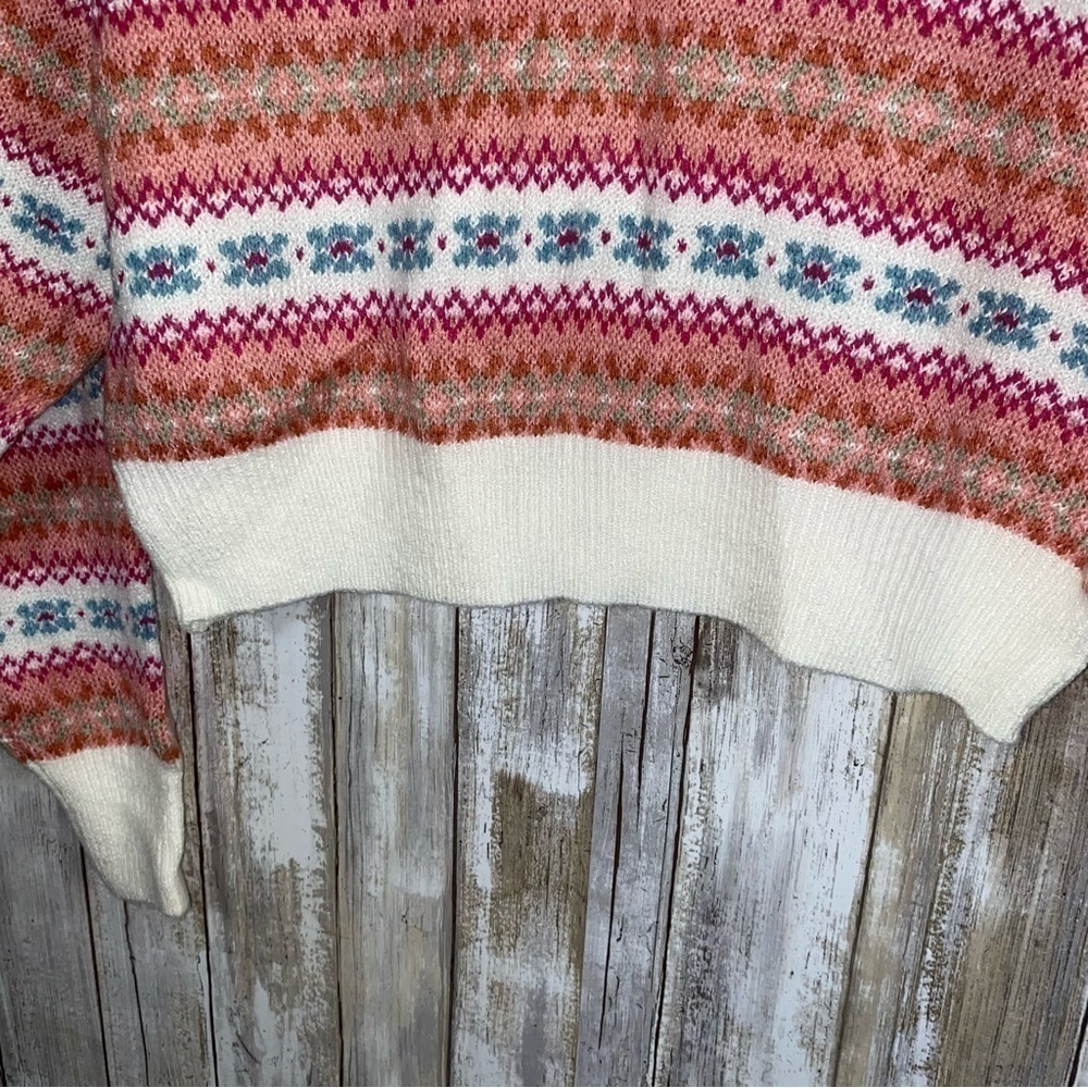 NWT Wild Fable Faire Isle Crop Sweater - Picture 4 of 6